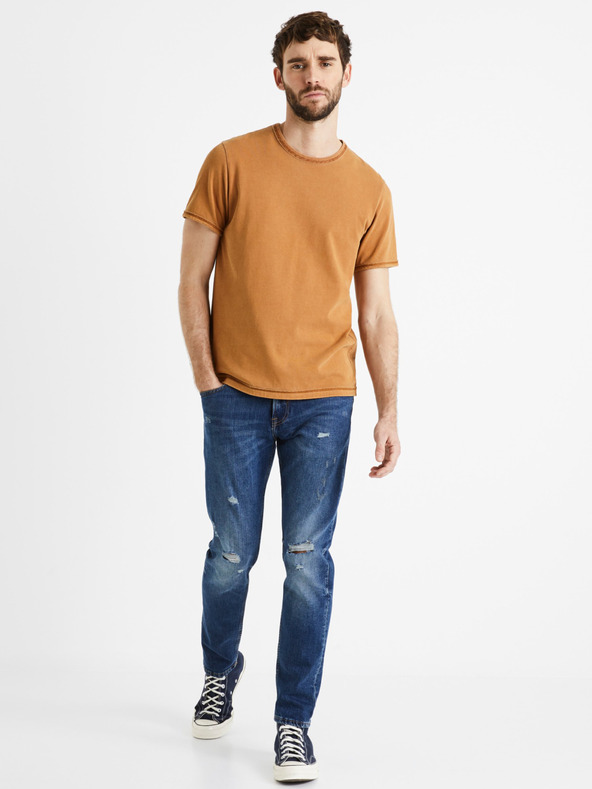 Celio Modré pánske slim fit džínsy Celio Dostroy2