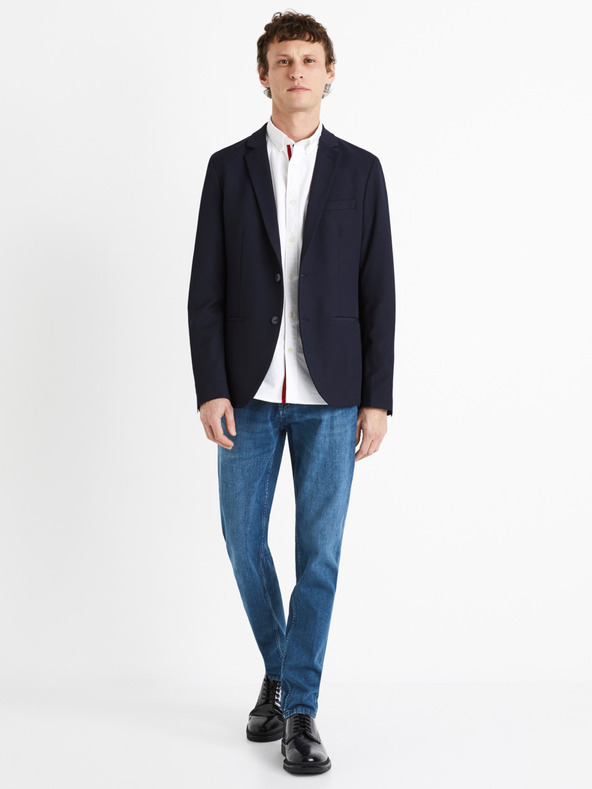 Celio Modré pánske slim fit džínsy Celio C25 Dosoft25