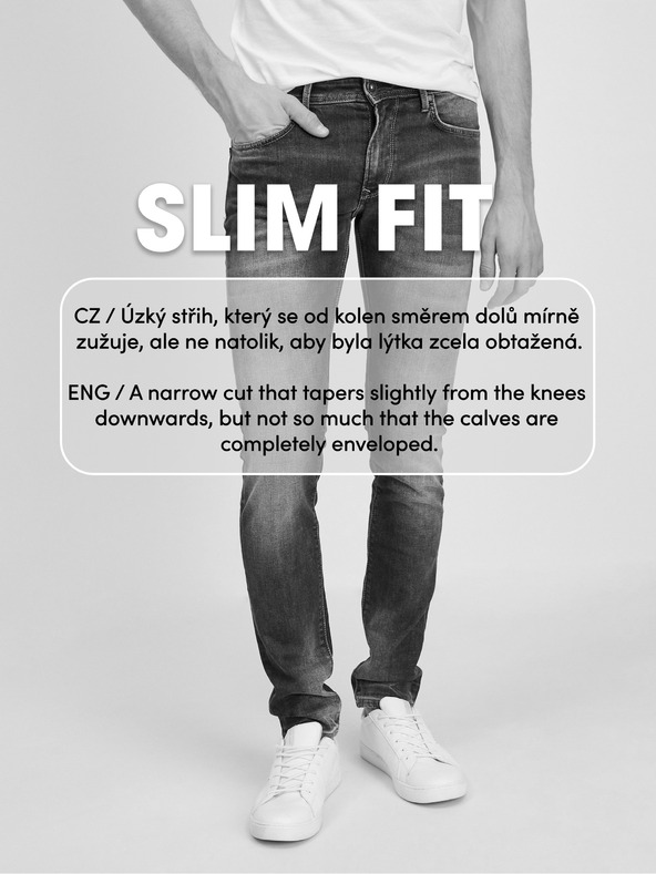 Celio Svetlomodré pánske slim fit džínsy Celio C25 Dobleach