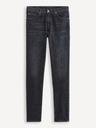 Celio Čierne pánske slim fit džínsy Celio C25 Dosoft25