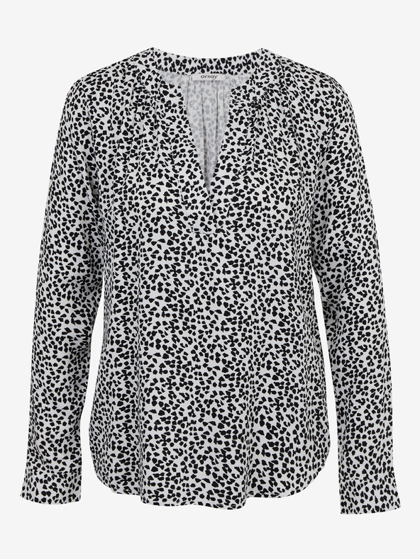 Orsay Čiernobiela dámska vzorovaná blúzka ORSAY