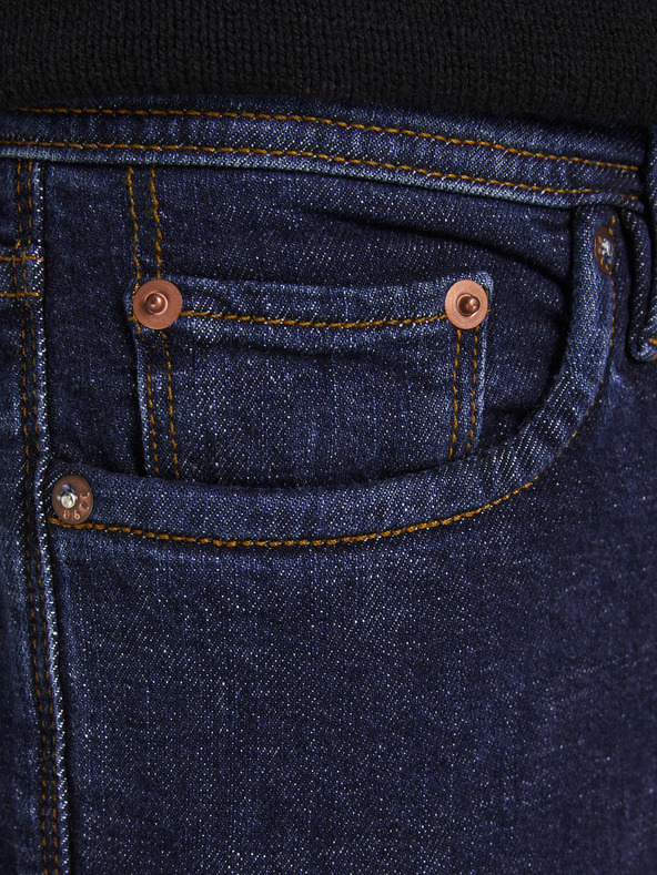 Jack & Jones Tmavomodré slim fit džínsy Jack & Jones Glenn
