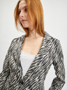 Orsay Bielo-čierne dámske vzorované semišové sako ORSAY