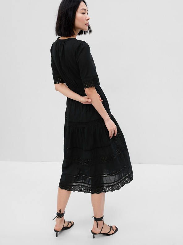 GAP Šaty midi s madeirou GAP