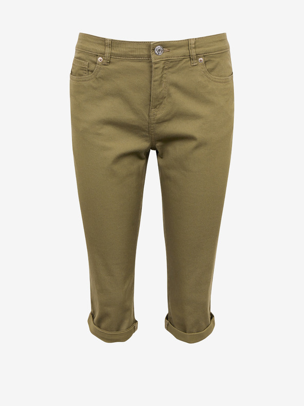 Orsay Khaki dámske skrátené džínsy ORSAY