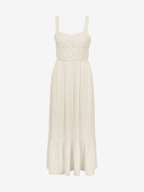 Orsay Krémové dámske maxi šaty ORSAY