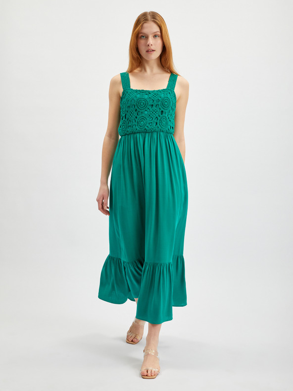 Orsay Zelené dámske maxi šaty ORSAY