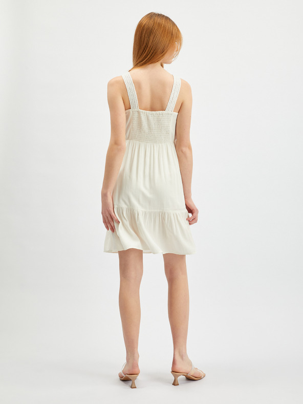 Orsay Krémové dámske maxi šaty ORSAY