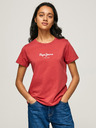 Pepe Jeans Červené dámske tričko Pepe Jeans