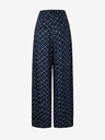 Pepe Jeans Tmavomodré dámske vzorované nohavice Culottes Pepe Jeans