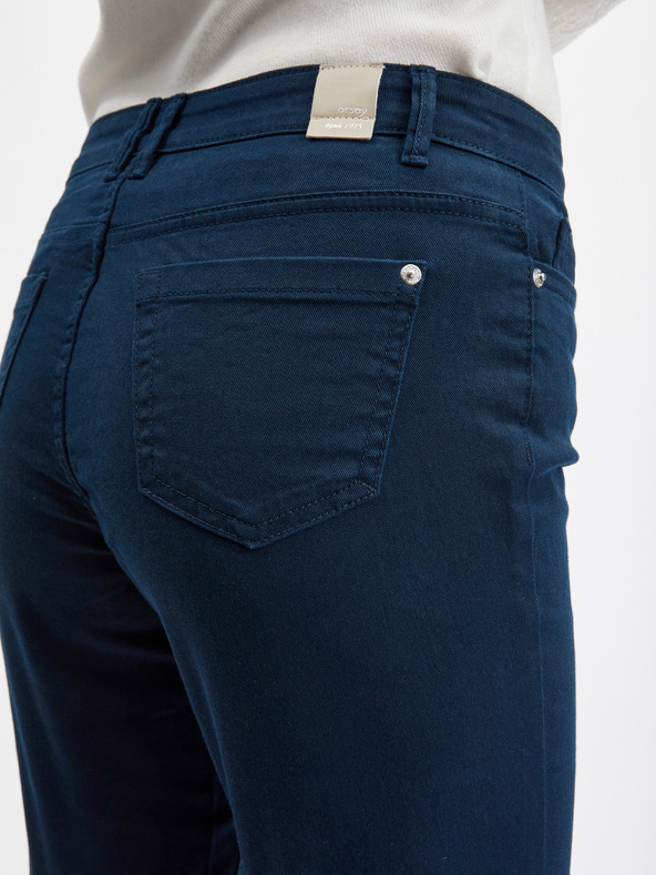 Orsay Tmavomodré trojštvrťové džínsy ORSAY