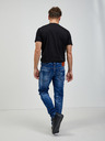DSQUARED2 Modré pánske džínsy rovného strihu DSQUARED2