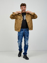 DSQUARED2 Modré pánske džínsy rovného strihu DSQUARED2