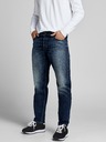 Jack & Jones Tmavomodré pánske džínsy rovného strihu Jack & Jones Mike