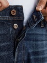Jack & Jones Tmavomodré pánske džínsy rovného strihu Jack & Jones Mike