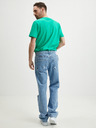 Tom Tailor Denim Modré pánske džínsy rovného strihu Tom Tailor Denim