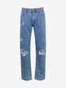 Tom Tailor Denim Modré pánske džínsy rovného strihu Tom Tailor Denim