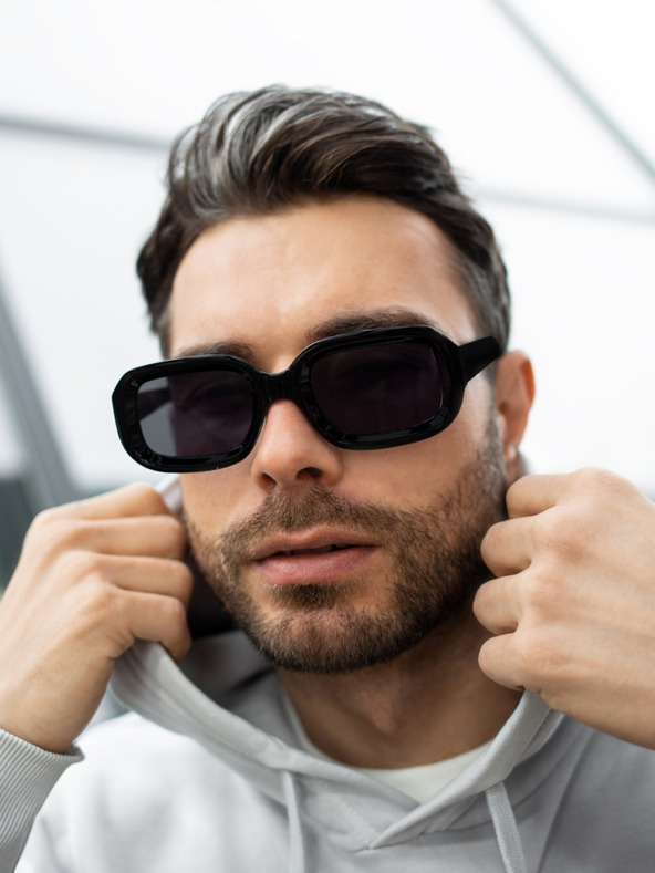 VEYREY VeyRey Slnečné okuliare Square Helmi čierne