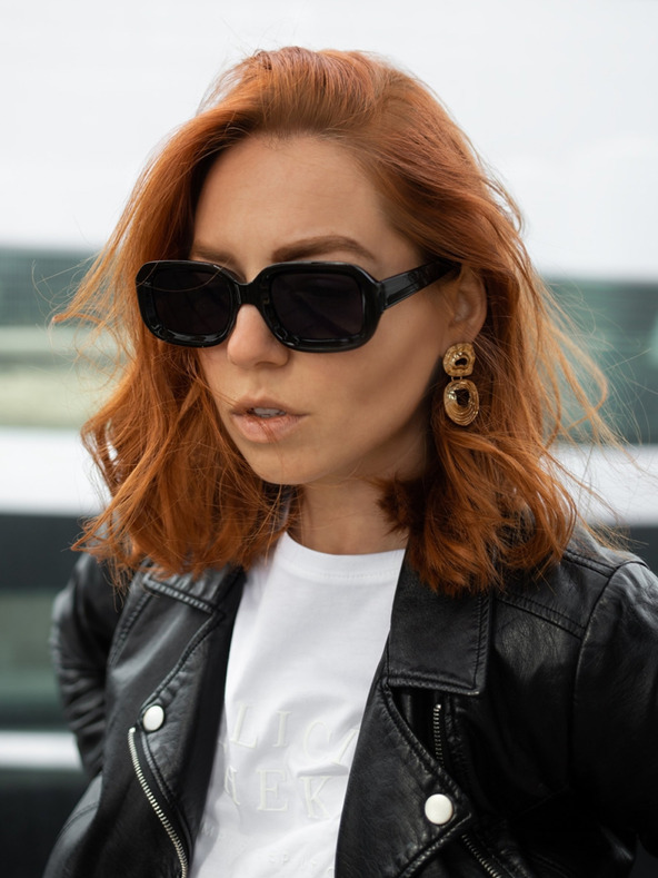 VEYREY VeyRey Slnečné okuliare Square Helmi čierne