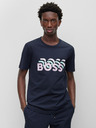 BOSS Tmavomodré pánske tričko Hugo Boss