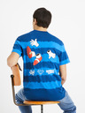Celio Modrá pánska pruhovaná košeľa Celio Sonic
