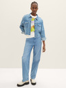 Tom Tailor Denim Zeleno-biela dámska vzorovaná svetrová vesta Tom Tailor Denim