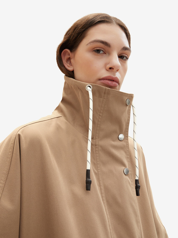 Tom Tailor Hnedý dámsky ľahký kabát Tom Tailor