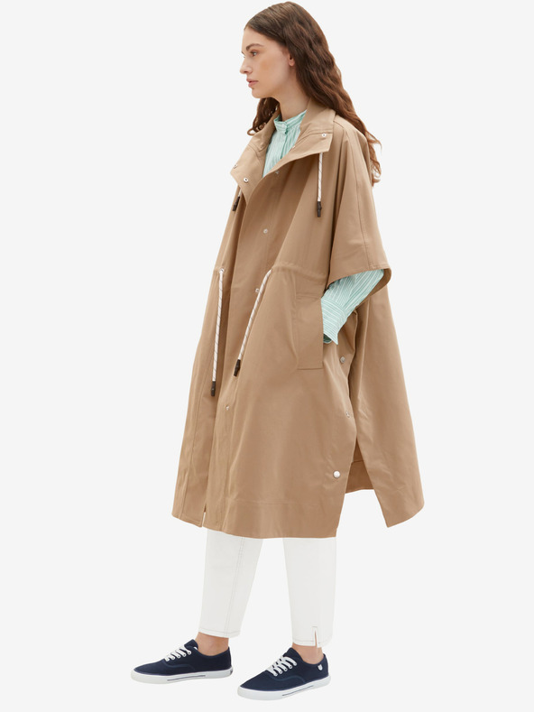 Tom Tailor Hnedý dámsky ľahký kabát Tom Tailor