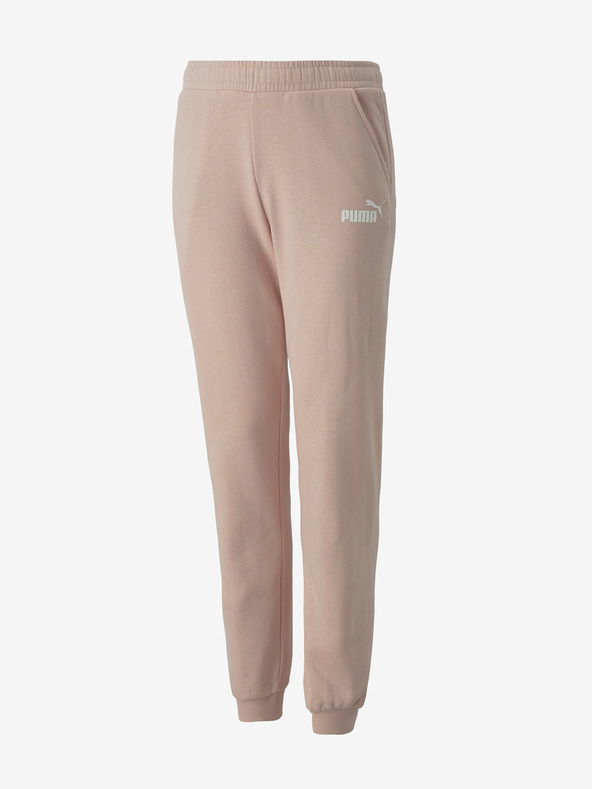 Puma Svetloružové dievčenské tepláky Puma Alpha