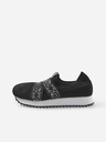 Reima Čierne dievčenskú slip on tenisky Reima Ok