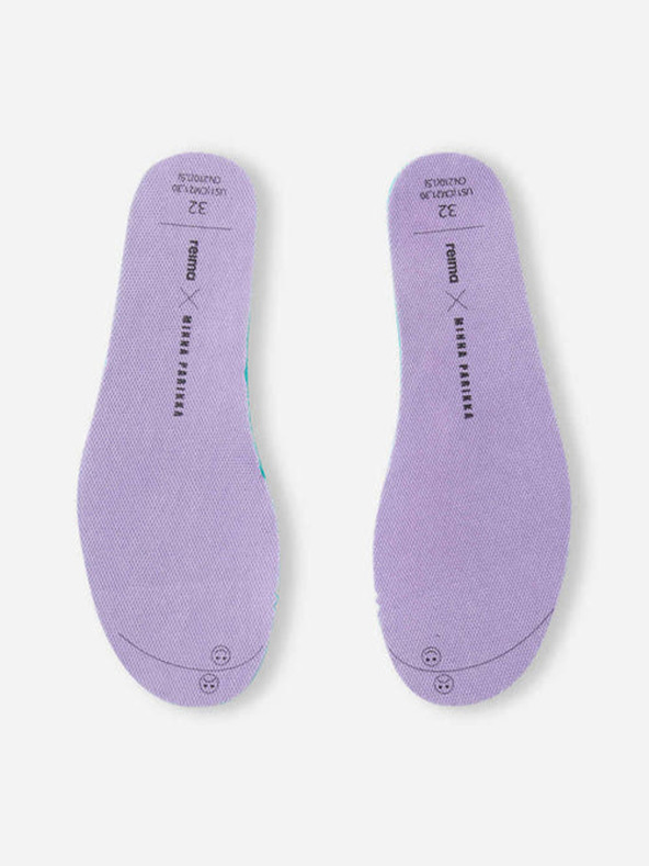 Reima Biele dievčenské členkové slip on tenisky Reima Peace High Top