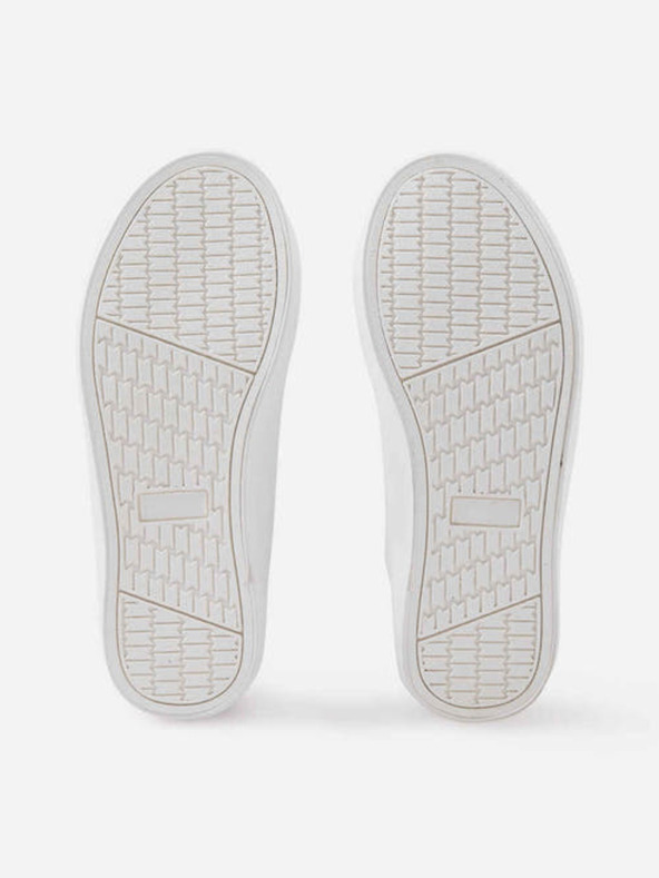 Reima Biele dievčenské členkové slip on tenisky Reima Peace High Top