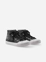 Reima Bielo-čierne dievčenské členkové tenisky Reima Peace High Top