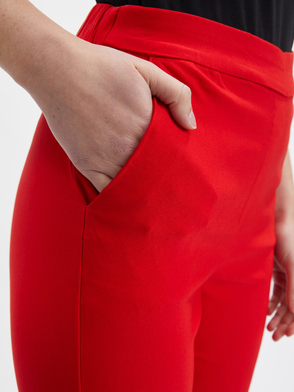 Orsay Červené dámske nohavice ORSAY