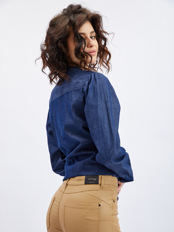 Orsay Hnedé dámske nohavice úzkeho strihu ORSAY