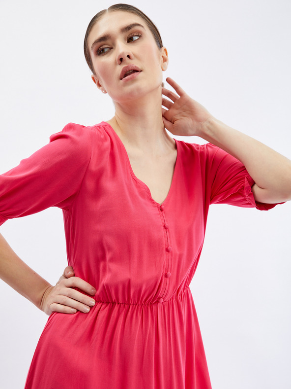 Orsay Tmavoružové dámske šaty ORSAY