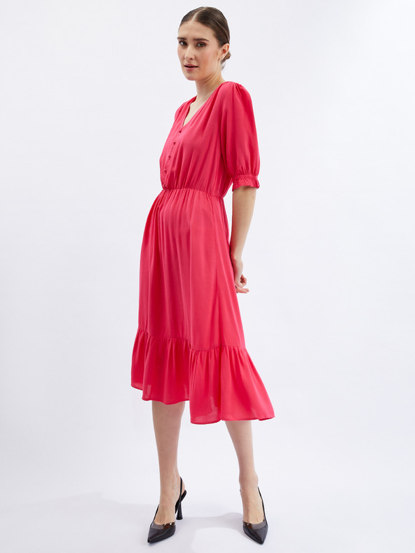 Orsay Tmavoružové dámske šaty ORSAY