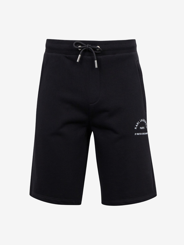 Karl Lagerfeld Čierne pánske tepláky KARL LAGERFELD