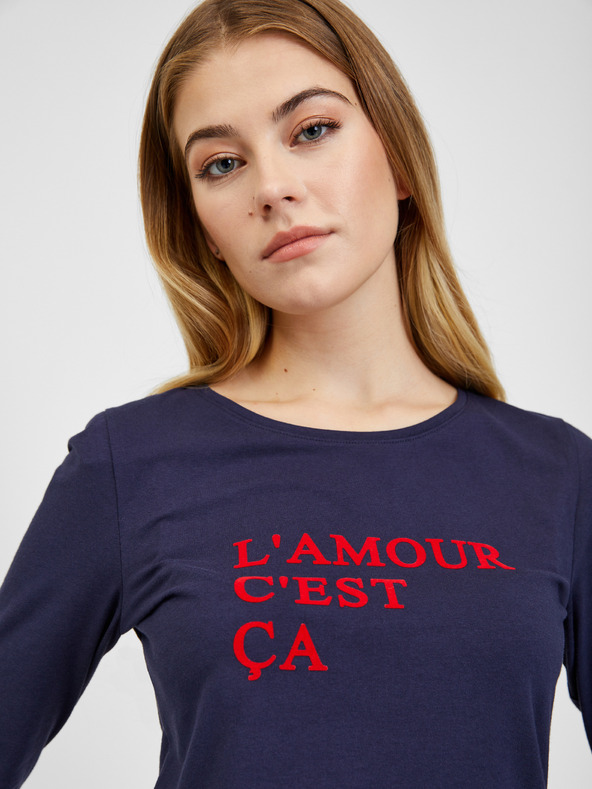 Orsay Tmavomodré dámske tričko ORSAY