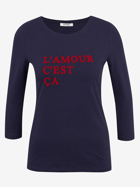 Orsay Tmavomodré dámske tričko ORSAY