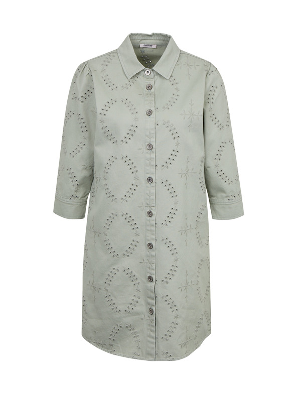 Orsay Svetlozelené dámske džínsové šaty ORSAY