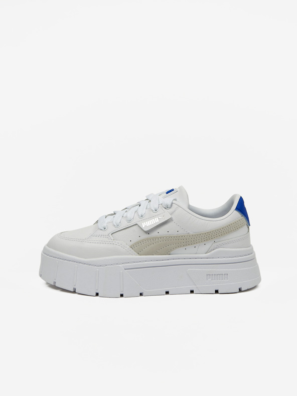 Puma Dámske kožené tenisky na platforme Puma Mayze Stack White