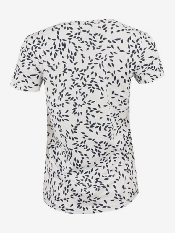 ALPINE PRO Modro-biele dámske vzorované tričko ALPINE PRO Onbera