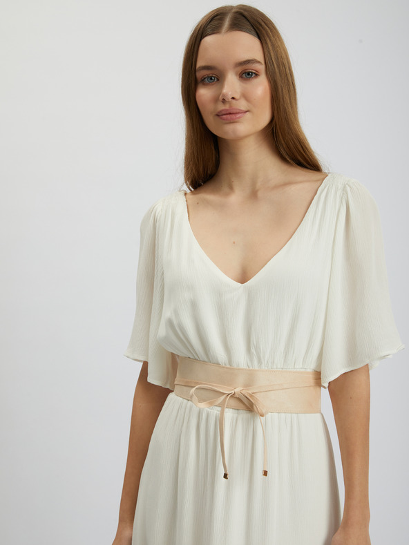 Orsay Béžový dámsky opasok v semišovej úprave ORSAY