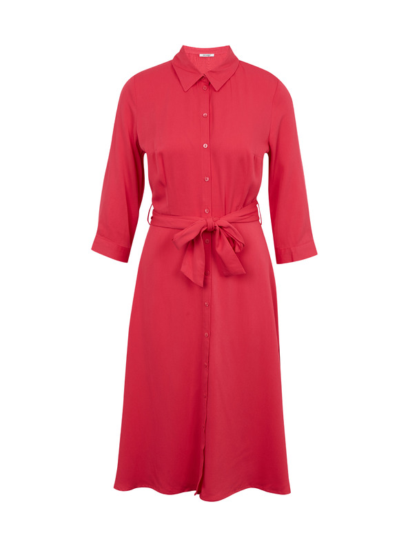 Orsay Tmavoružové dámske košeľové šaty ORSAY