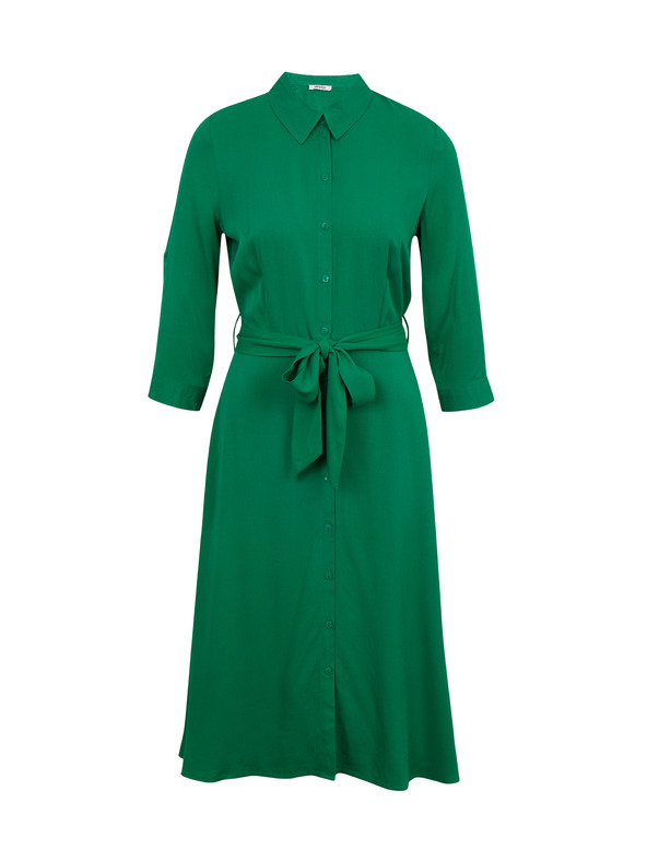 Orsay Zelené dámske košeľové šaty ORSAY