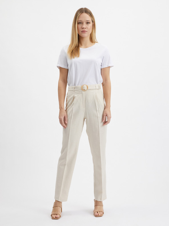 Orsay Béžové dámske nohavice ORSAY