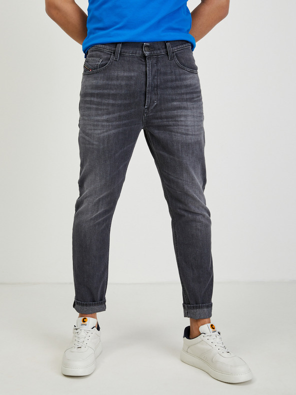 Diesel Tmavosivé pánske džínsy Diesel Eetar skinny fit