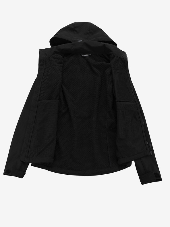 ALPINE PRO Pánska softshellová bunda s membránou ALPINE PRO LANC čierna