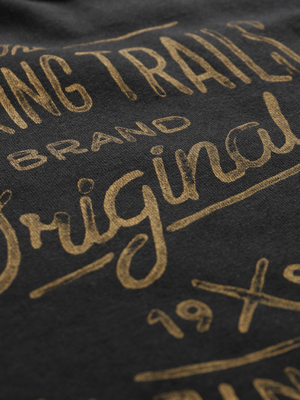 ALPINE PRO Pánska bavlnená mikina ALPINE PRO KYTOR čierna